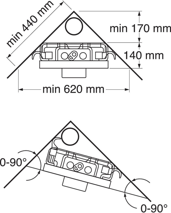 Triomont XS seinasisene paigaldusraam, Gustavsberg